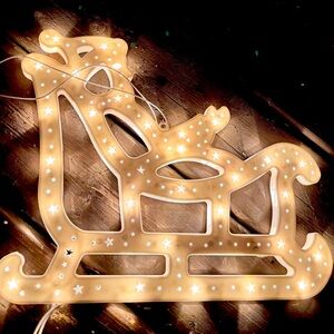 Danson Santa Sleigh Christmas Window Silhouette Light Decor